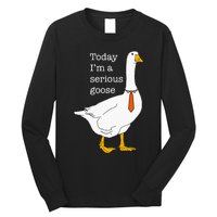 Today IM A Serious Goose Silly Goose Cute Funny Long Sleeve Shirt