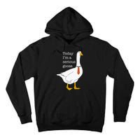 Today IM A Serious Goose Silly Goose Cute Funny Tall Hoodie