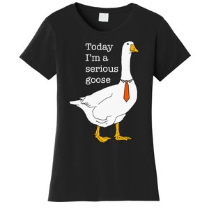 Today IM A Serious Goose Silly Goose Cute Funny Women's T-Shirt