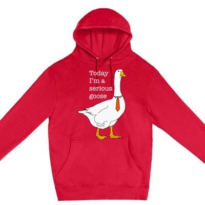 Today IM A Serious Goose Silly Goose Cute Funny Premium Pullover Hoodie