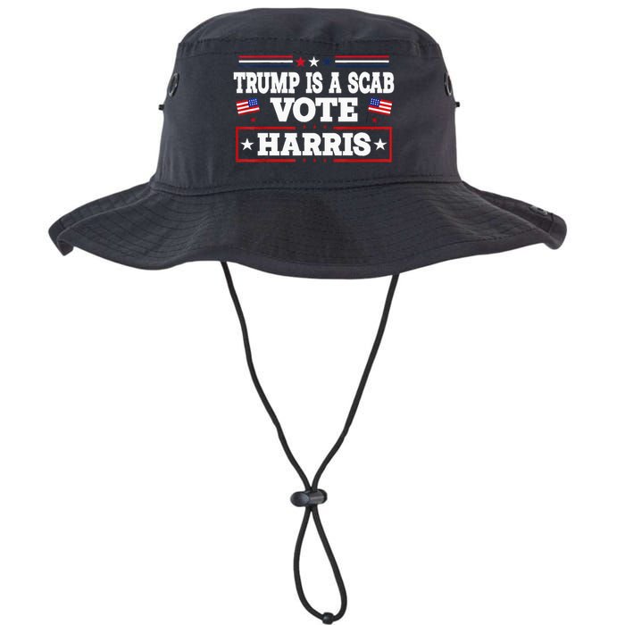 Trump Is A Scab Vote Kamala Harris 2024 Legacy Cool Fit Booney Bucket Hat