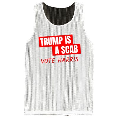 Trump Is A Scab Mesh Reversible Basketball Jersey Tank