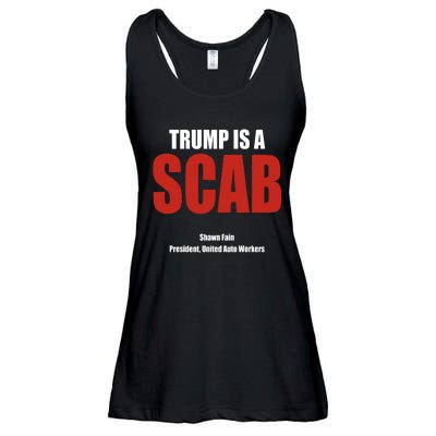 Trump Is A Scab Ladies Essential Flowy Tank