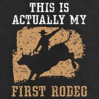 This Is Actually My First Rodeo Bull Rider Bull Riding Golf Towel