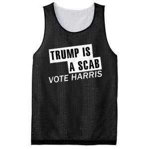 Trump Is A Scab Vote Kamala Harris 2024 Mesh Reversible Basketball Jersey Tank