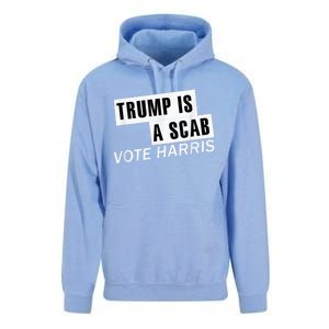 Trump Is A Scab Vote Kamala Harris 2024 Unisex Surf Hoodie