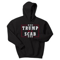 Trump Is A Scab Vote Kamala Harris 2024 Kids Hoodie