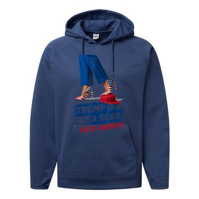 Trump Is A Scab Vote Kamala Harris 2024 Performance Fleece Hoodie