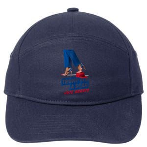 Trump Is A Scab Vote Kamala Harris 2024 7-Panel Snapback Hat