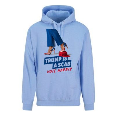 Trump Is A Scab Vote Kamala Harris 2024 Unisex Surf Hoodie