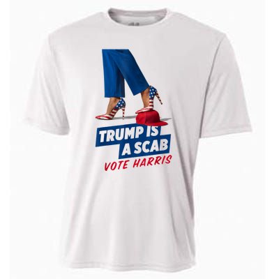 Trump Is A Scab Vote Kamala Harris 2024 Cooling Performance Crew T-Shirt