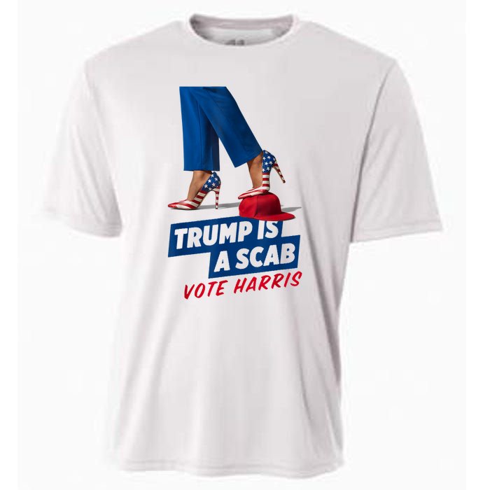 Trump Is A Scab Vote Kamala Harris 2024 Cooling Performance Crew T-Shirt