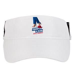 Trump Is A Scab Vote Kamala Harris 2024 Adult Drive Performance Visor