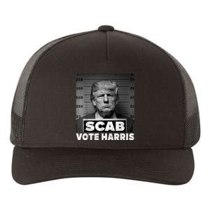 Trump Is A Scab Vote Kamala Harris 2024 Yupoong Adult 5-Panel Trucker Hat