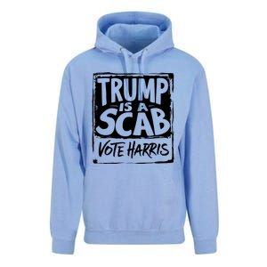 Trump Is A Scab Vote Harris Unisex Surf Hoodie