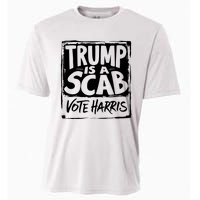 Trump Is A Scab Vote Harris Cooling Performance Crew T-Shirt