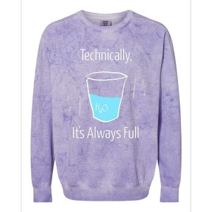 Technically Its Always Full Colorblast Crewneck Sweatshirt