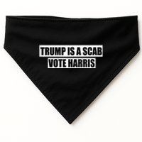 Trump Is A Scab Vote Harris Workers Support Kamala Harris USA-Made Doggie Bandana