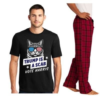 Trump Is A Scab Vote Kamala Harris 2024 Pajama Set