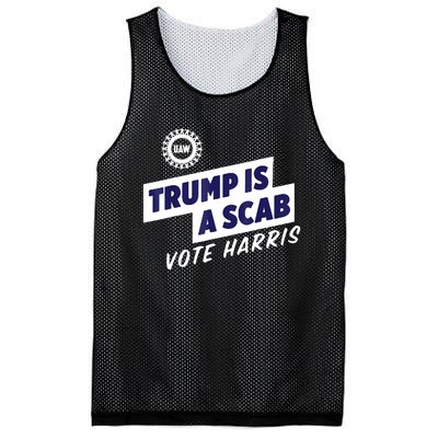 Trump Is A Scab Vote Harris 2024 Mesh Reversible Basketball Jersey Tank