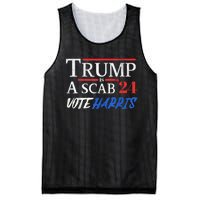 Trump Is A Scab Vote Kamala Harris 2024 Mesh Reversible Basketball Jersey Tank