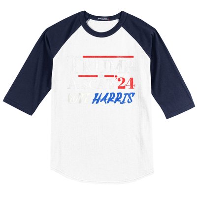 Trump Is A Scab Vote Kamala Harris 2024 Baseball Sleeve Shirt