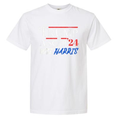 Trump Is A Scab Vote Kamala Harris 2024 Garment-Dyed Heavyweight T-Shirt