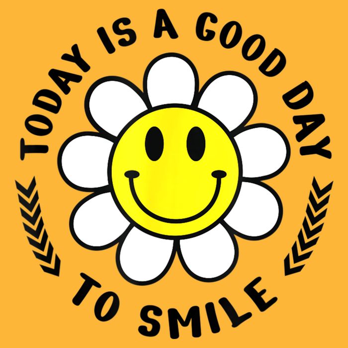 Today Is A Good Day To Smile Yellow Smiley Face Pom Pom 12in Knit Beanie