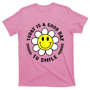 Today Is A Good Day To Smile Yellow Smiley Face T-Shirt