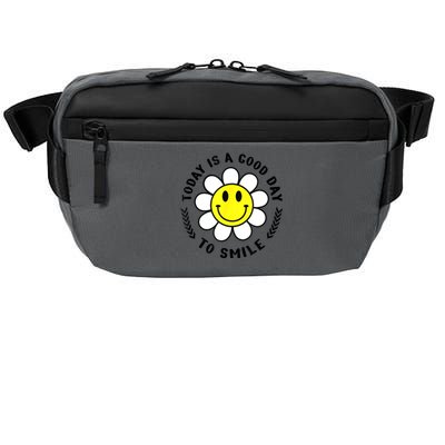 Today Is A Good Day To Smile Yellow Smiley Face Crossbody Pack