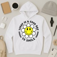 Today Is A Good Day To Smile Yellow Smiley Face Hoodie