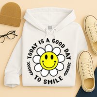Today Is A Good Day To Smile Yellow Smiley Face Hoodie