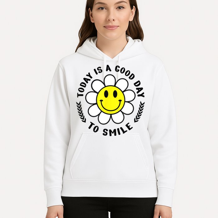 Today Is A Good Day To Smile Yellow Smiley Face Hoodie