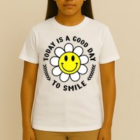 Today Is A Good Day To Smile Yellow Smiley Face T-Shirt