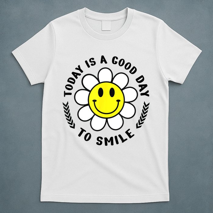 Today Is A Good Day To Smile Yellow Smiley Face T-Shirt