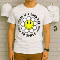 Today Is A Good Day To Smile Yellow Smiley Face T-Shirt