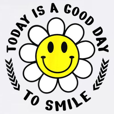 Today Is A Good Day To Smile Yellow Smiley Face T-Shirt