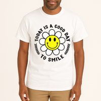 Today Is A Good Day To Smile Yellow Smiley Face Tall T-Shirt