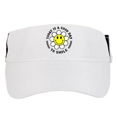 Today Is A Good Day To Smile Yellow Smiley Face Adult Drive Performance Visor