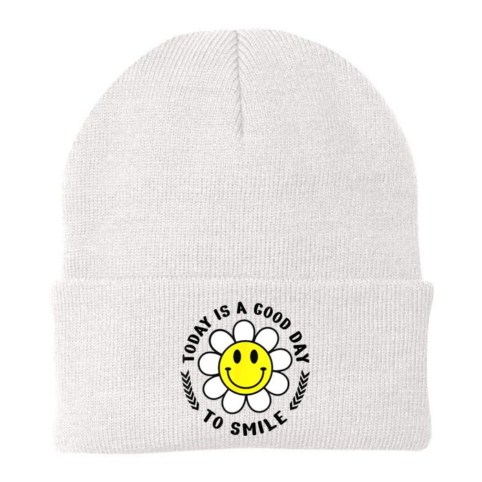 Today Is A Good Day To Smile Yellow Smiley Face Beanie