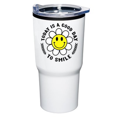 Today Is A Good Day To Smile Yellow Smiley Face Tumbler