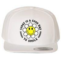 Today Is A Good Day To Smile Yellow Smiley Face Wool Snapback Cap