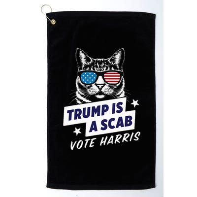 Trump Is A Scab Vote Harris 2024 Platinum Collection Golf Towel