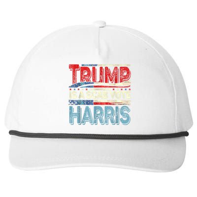 Trump Is A Scab Vote Kamala Harris 2024 Snapback Five-Panel Rope Hat