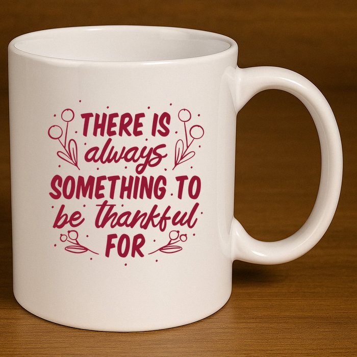 There Is Always Something To Be Thankful For 11oz C Handle Ceramic Mug