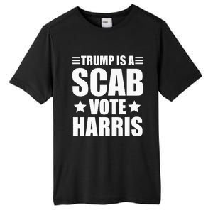 Trump Is A Scab Vote Harris Premium Tall Fusion ChromaSoft Performance T-Shirt