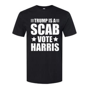 Trump Is A Scab Vote Harris Premium Softstyle CVC T-Shirt