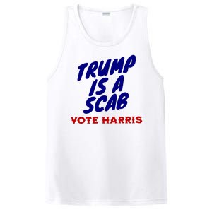 Trump Is A Scab Vote Harris Funny 2024 PosiCharge Competitor Tank