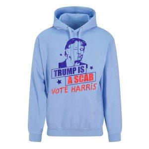 Trump Is A Scab Vote Kamala Harris 2024 Unisex Surf Hoodie