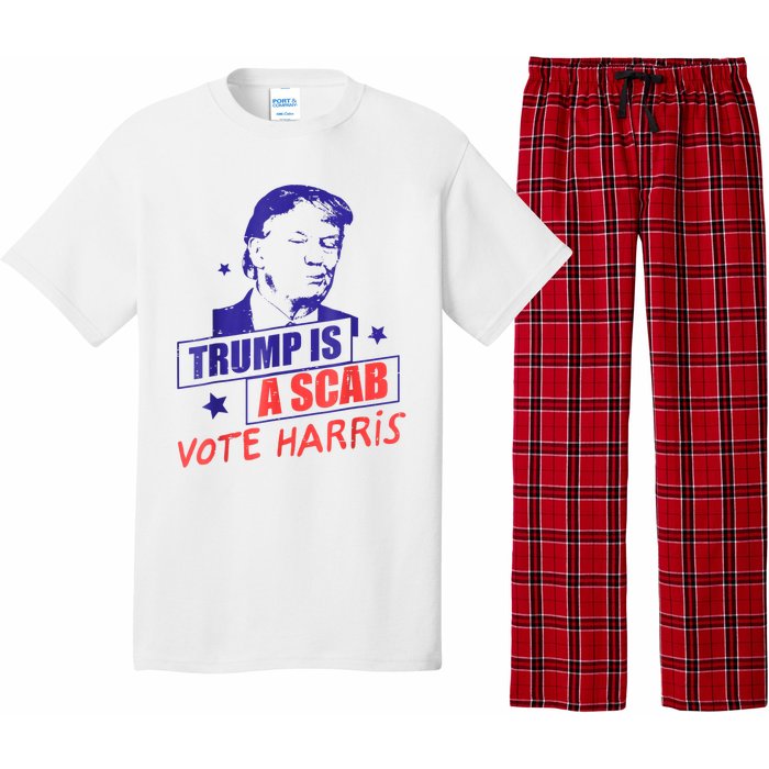 Trump Is A Scab Vote Kamala Harris 2024 Pajama Set